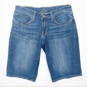 LUCKY BRAND Jean Shorts Denim The Bermuda Summer Dark Blue Classic Size 2/26
